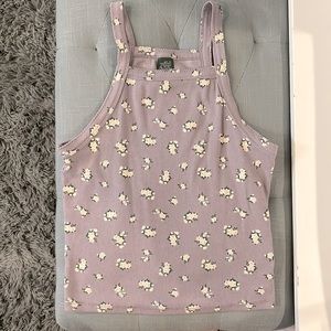 Woman’s floral lavender tank top (S)
